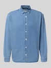 JACK & JONES regular fit jeanshemd met kentkraag model 'NORREBRO' Jeansblauw