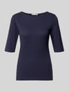 Christian Berg Woman T-shirt met boothals Donkerblauw
