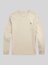 Polo Ralph Lauren Regular Fit Langarmshirt aus reiner Baumwolle Offwhite
