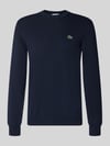 Lacoste Regular Fit Pullover aus Baumwoll-Mix Marine