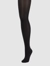 FALKE Strumpfhose mit transparentem Design Modell 'SEIDENGLATT'- 40 DEN Black