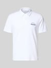 JACK & JONES Poloshirt mit Label-Print Modell 'BRANDON' Weiss