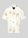JACK & JONES Premium Regular Fit Freizeithemd mit Resortkragen Modell 'PALERMO' Offwhite