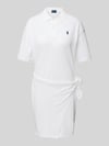 Polo Ralph Lauren Polokleid mit Knotendetail Weiss