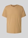 Selected Regular fit T-shirt van katoenmix, model 'ASPEN' Beige