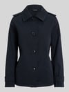Lauren Ralph Lauren Regular fit trenchcoat met platte kraag Marineblauw