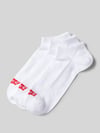 Levi's® Socken mit Label-Detail Modell 'LOW CUT BATWING LOGO' im 3er-Pack Weiss