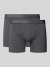 FALKE Boxershorts mit elastischem Logo-Bund im 2er-Pack Anthrazit