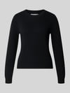 Christian Berg Woman Slim Fit Strickpullover aus reinem Kaschmir Black