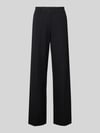 Christian Berg Woman Selection Stoffen broek met wijde pijpen en persplooien Zwart