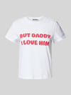 REVIEW T-Shirt mit Statement-Stitching Weiss