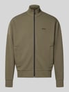 BOSS Green Regular Fit Sweatjacke aus Baumwoll-Mix Modell 'SW_Union Skaz' Dunkelgruen