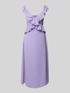 VILA Midikleid mit Volants Modell 'ELKE' Flieder