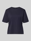 Oui T-Shirt mit Logo-Stitching Modell 'SVEHA' Marine