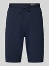 s.Oliver RED LABEL Relaxed Fit Bermudas aus Baumwoll-Mix Modell 'DETROIT' Marine