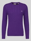 GANT Regular Fit Pullover mit Logo-Stickerei Lila