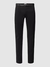 Lindbergh Chino w kroju regular fit z paskiem Czarny