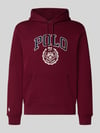 Polo Ralph Lauren Relaxed Fit Hoodie aus Baumwoll-Mix Bordeaux