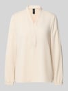 Marc Cain Regular Fit Bluse mit V-Ausschnitt Sand