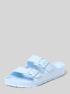 Espadrij slippers met reliëflogo model 'AMI POOL' Lichtblauw