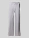 PROHIBITED Sweatpants mit elastischem Bund und Label-Stitching Hellgrau Melange