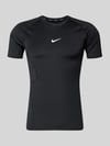 Nike Training T-Shirt mit Logo-Print und Rundhalsausschnitt Black