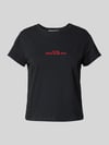 REVIEW T-Shirt mit Statement-Stitching Black