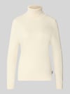 Barbour Regular Fit Rollkragenpullover aus Woll-Baumwoll-Mix Ecru