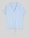 Tom Tailor Relaxed Fit Bluse aus Viskose Hellblau