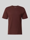 JACK & JONES T-Shirt mit Rundhalsausschnitt Modell 'ORGANIC' Bordeaux