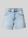 VERO MODA Regular Fit Jeansshorts aus Baumwoll-Mix Modell 'TESS' Jeansblau