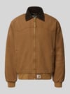 Carhartt Work In Progress Jacke mit Reißverschluss und Label-Detail Modell 'Santa Fe' Cognac
