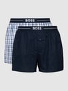 BOSS Boxershorts mit Label-Detail im 2er-Pack Dunkelblau