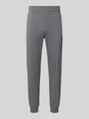 HUGO Regular fit sweatbroek van katoenmix model 'Laze Pants CW' Middengrijs