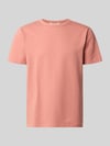 Selected regular fit T-shirt van katoenmix model 'SANDER' Roze