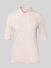 Christian Berg Woman Slim Fit Poloshirt mit Knopfleiste und 1/2-Arm Ecru
