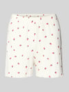 Jake*s Casual Korte zijden pyjamabroek in all-over look Offwhite