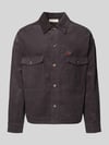 PROHIBITED Hemdjacke mit Knopfleiste Anthrazit