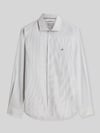 Tommy Hilfiger Slim Fit Businesshemd mit Logo-Stickerei Gruen