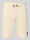 Blend Straight Fit Sweatshorts mit Logo-Stitching Modell 'Fillip' Sand