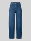 s.Oliver RED LABEL Regular Fit Barrel Jeans aus Baumwoll-Mix Dunkelblau