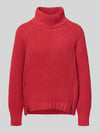monari Gebreide pullover met ribboorden Rood
