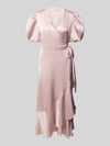 A-view Maxikleid mit Puffärmeln Modell 'Sinda' Altrosa