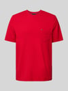 Tommy Hilfiger T-shirt o kroju regular fit z czystej bawełny Czerwony