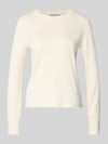 Christian Berg Woman Selection Strickpullover mit Rundhalsausschnitt Ecru