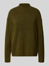 Marc O'Polo DENIM Regular Fit Strickpullover aus Schurwoll-Mix Oliv