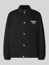HUGO Blue Regular Fit Bomberjacke / Blouson aus reiner Baumwolle Modell 'Biyo2631' BLACK