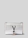 Valentino Bags torba na ramię z detal z logo Srebrny