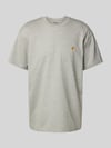 Carhartt Work In Progress T-Shirt mit Label-Stitching Hellgrau Melange