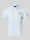 Polo Ralph Lauren regular fit linnen blouse van puur linnen Bleu